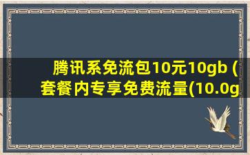 腾讯系免流包10元10gb (套餐内专享免费流量(10.0g))